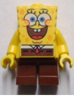 LEGO bob028 SpongeBob - Large Grin and Black Eyebrows
