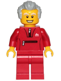 LEGO cty1025 Grandfather - Red Tracksuit, Light Bluish Gray Hair