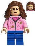 LEGO hp327 Hermione Granger - Bright Pink Jacket with Stains, Closed / Determined Mouth