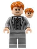 LEGO hp359 Arthur Weasley, Light Bluish Gray Suit