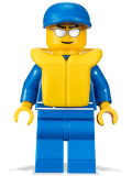 LEGO oct056 Octan - Blue Oil, Blue Legs, Life Jacket, Blue Short Bill Cap